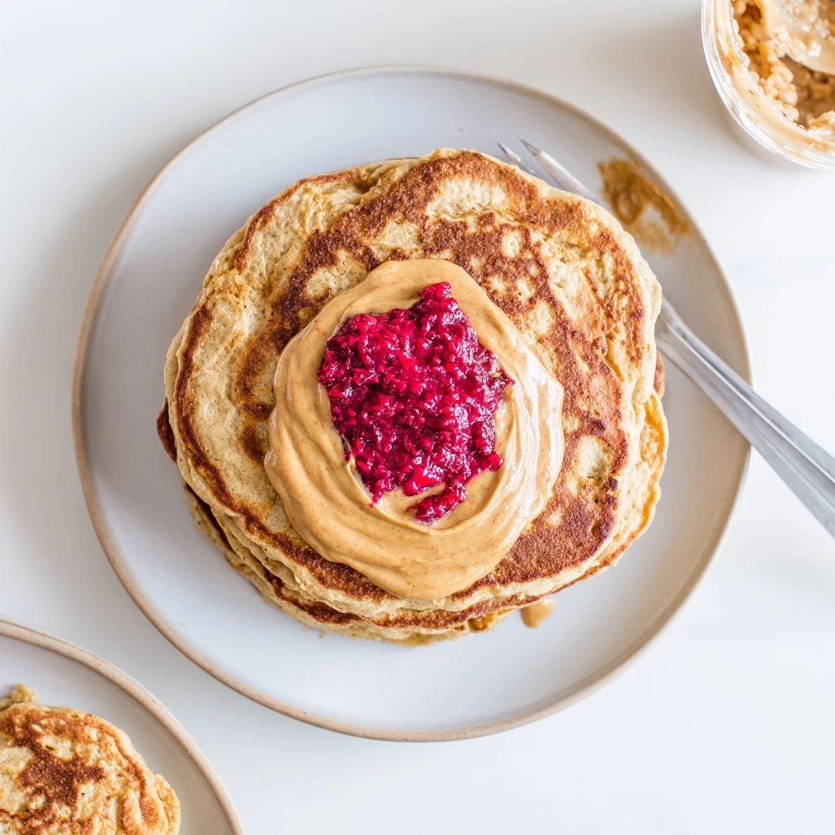 Delicious and healthy Fitness Protein Pancakes perfect for your morning routine.  