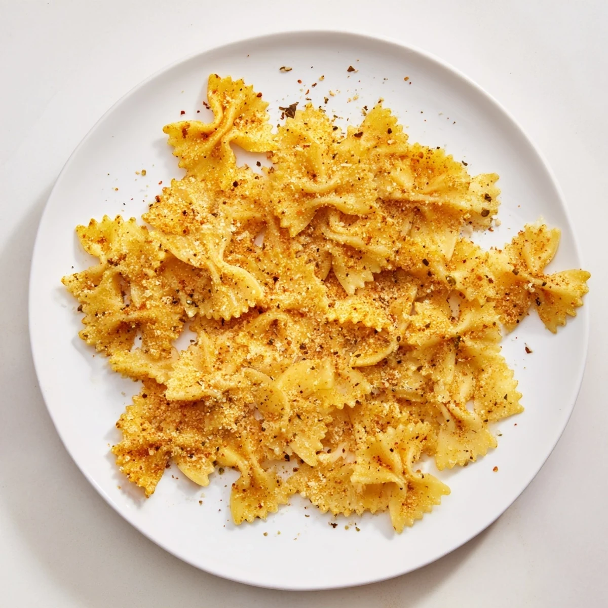 Deliciously crunchy pasta chips tossed in savory spices, ideal for game day snacks.