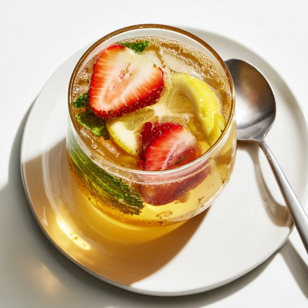 Colorful kombucha mocktails showcasing fizzy ginger and zesty lime slices.  