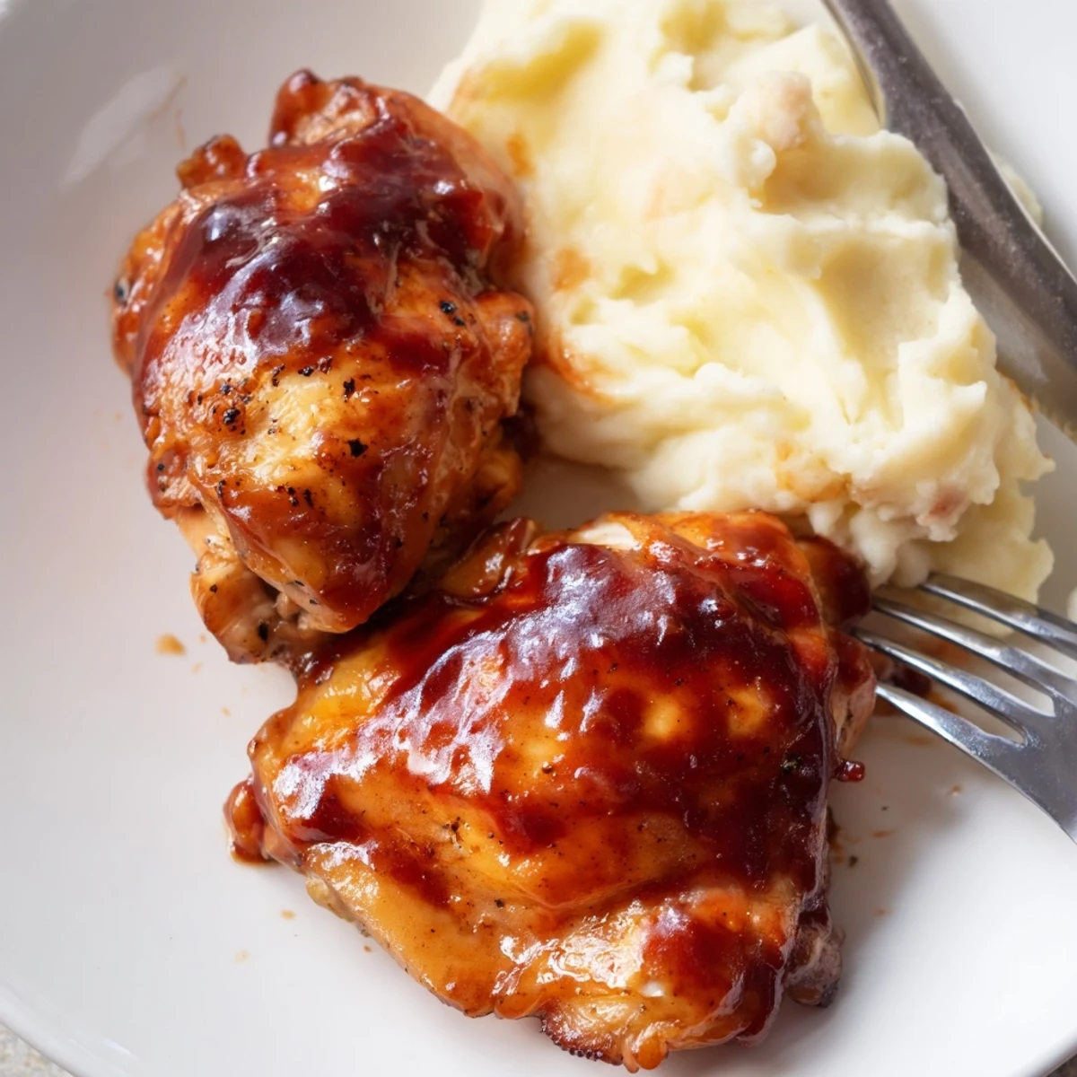 Honey BBQ Chicken Garlic Potatoes