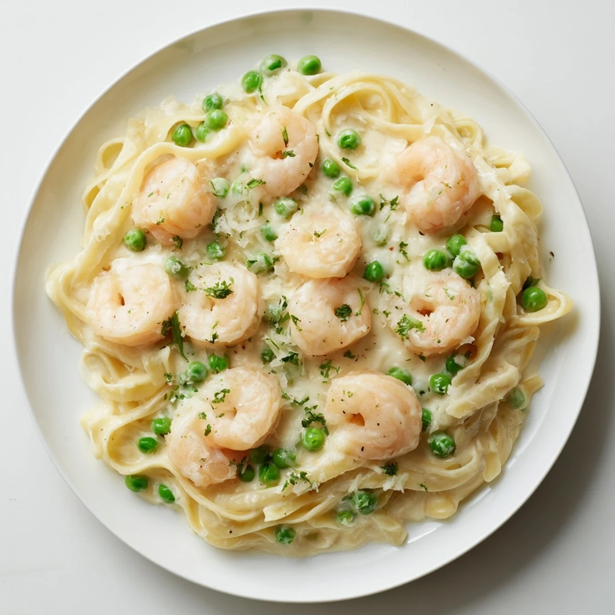 Creamy, flavorful Instant Pot Shrimp Alfredo Pasta, a comforting weeknight meal in a large bowl.