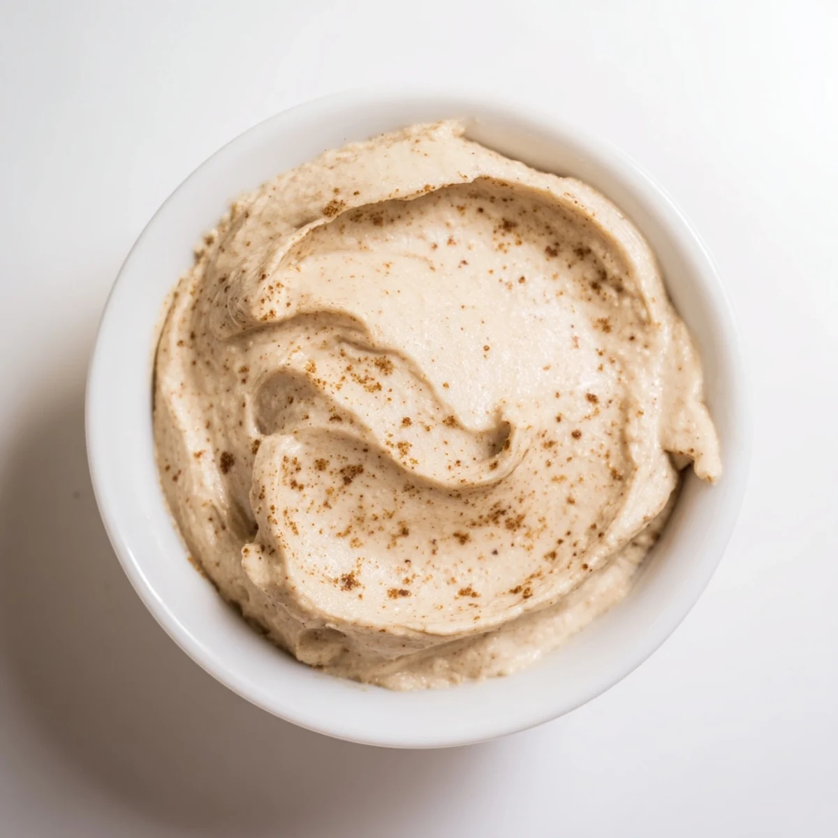 A close-up of creamy Quick Christmas Cookie Butter Spread, rich and spiced, perfect for spreading.