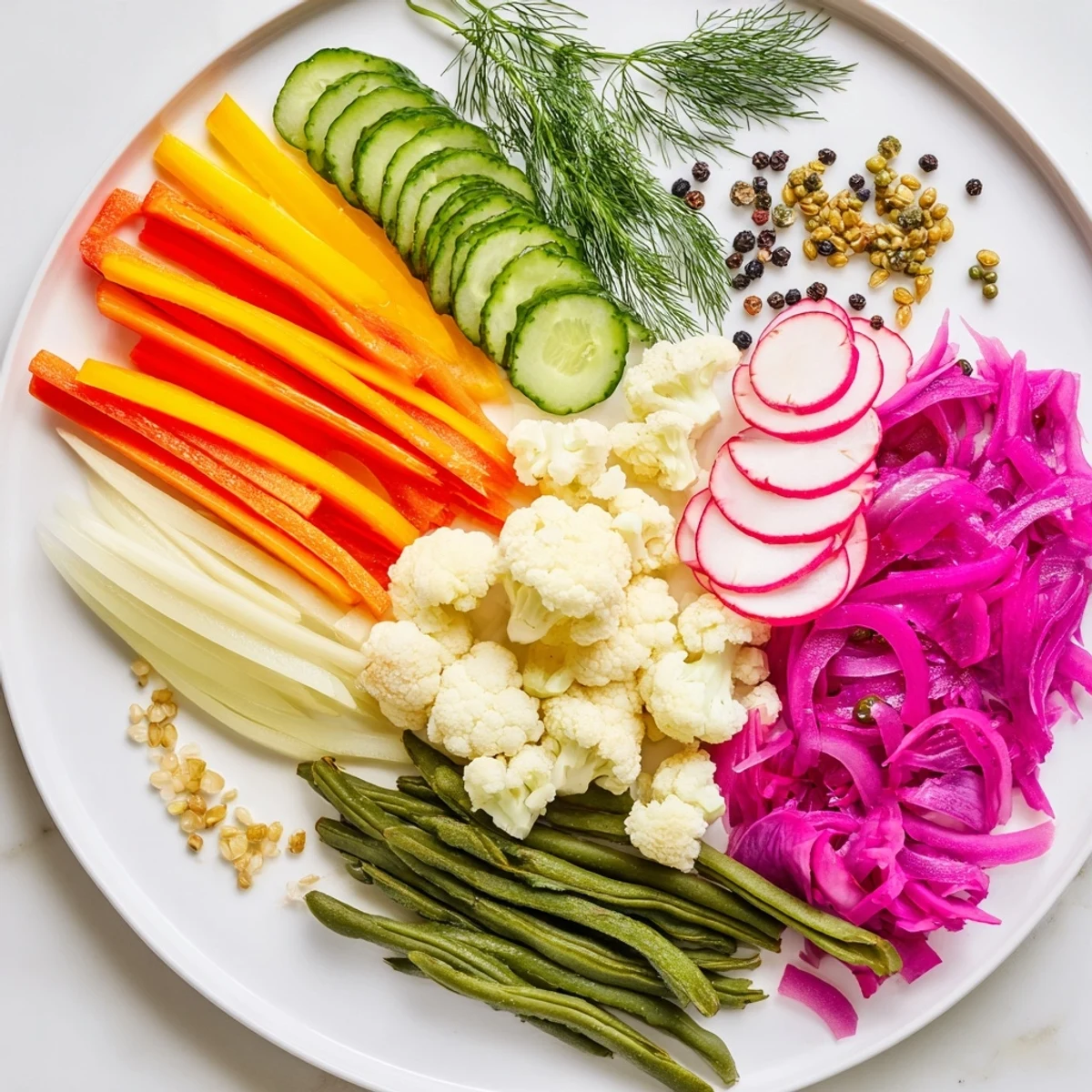 Imagine the crisp crunch of these pickled and fermented vegetables, a gorgeous The Pickled & Fermented Feast.