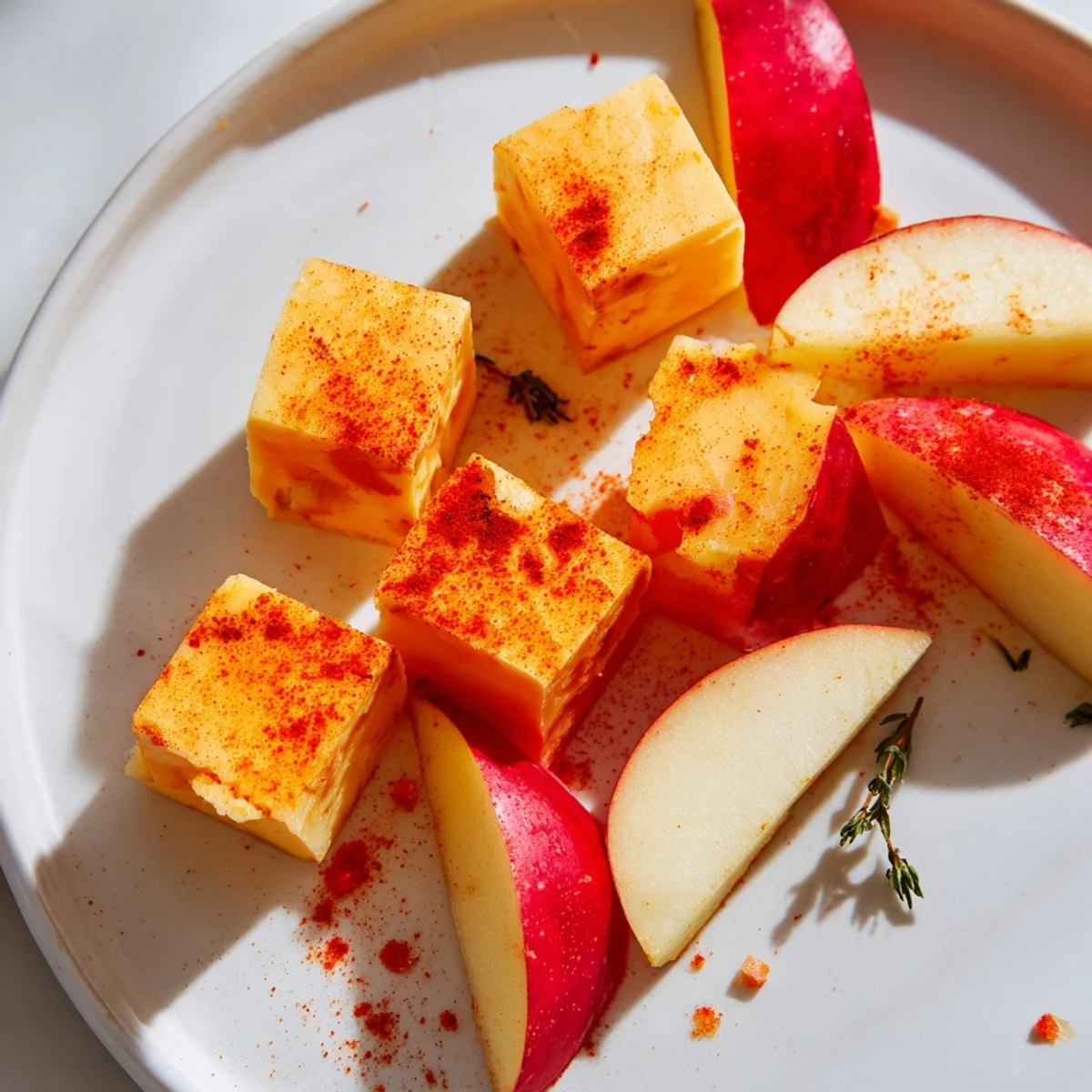 See a close-up of The Autumn Ember: cheesy, apple-filled fall appetizer ready for sharing with friends.
