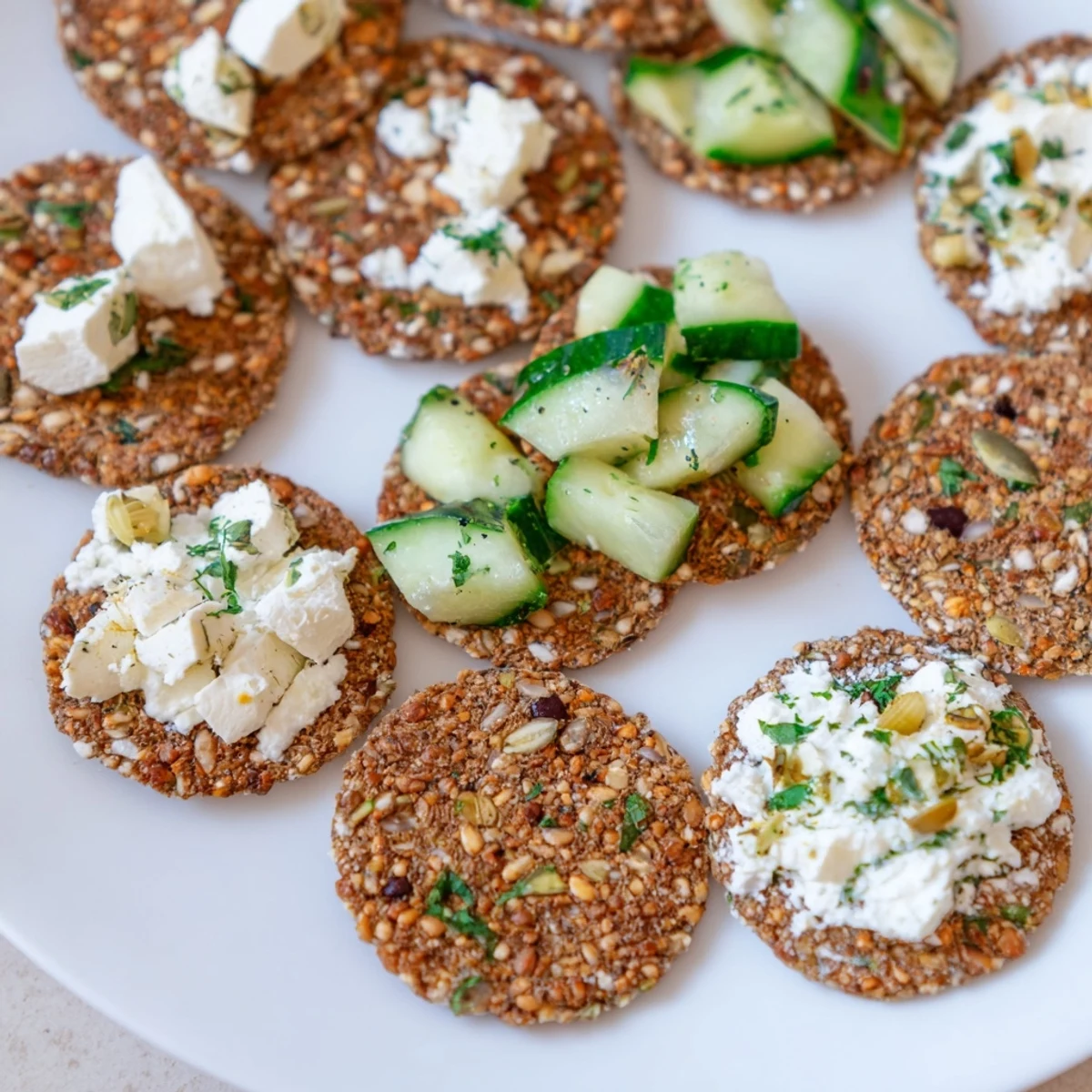Enjoy a close-up of the The Cobblestone Courtyard, an easy appetizer with savory olive and cracker stones.
