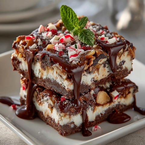 A close-up image of a Chaos Cake Peppermint Cookie Brittle Bark, ready to be sliced and enjoyed.
