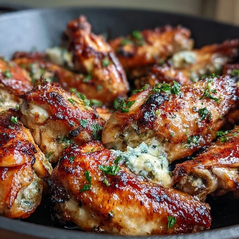 Crispy roasted chicken wings tossed in rich garlic parmesan butter, served with fresh celery sticks and creamy ranch dressing for a perfect keto-friendly appetizer.  