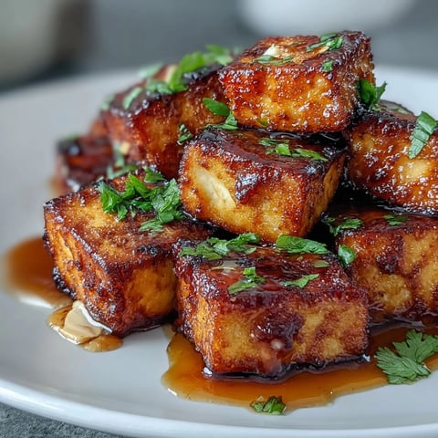 Air fryer crispy tofu cubes with golden crust served with creamy peanut sauce for a healthy vegan meal.  