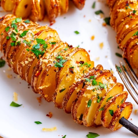 Deliciously seasoned Air-Fryer Tornado Potatoes, a fun and healthy snack option.  