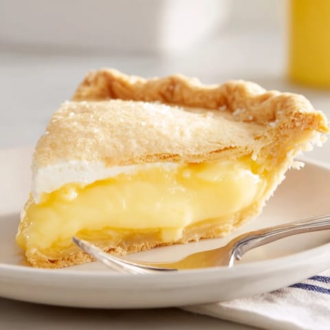 Water Pie Custard Vanilla Crust