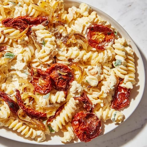 Baked Feta Caramelised Tomato Pasta
