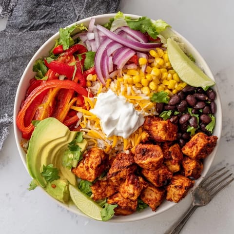Sheet Pan Chicken Burrito Bowls