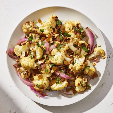 Warm Roasted Cauliflower Salad