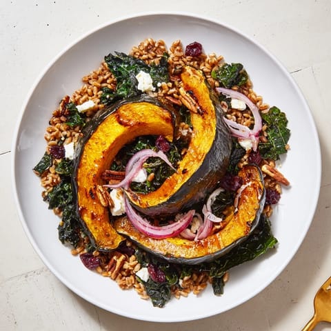 Farro Mustard Greens Salad