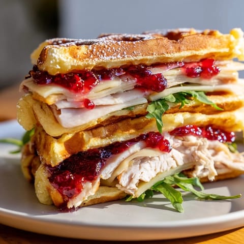 Easy Holiday Waffle Sandwich