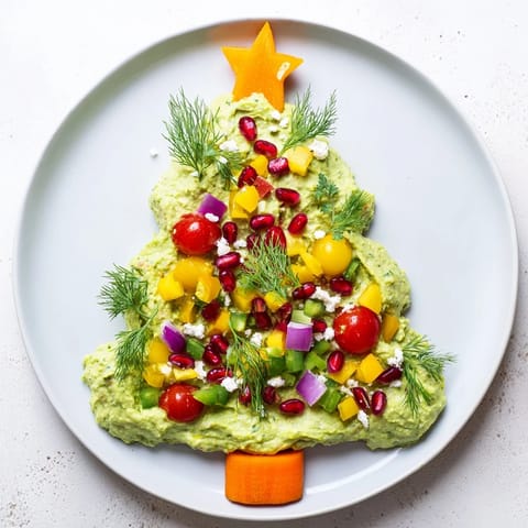 Whipped Avocado Christmas Tree