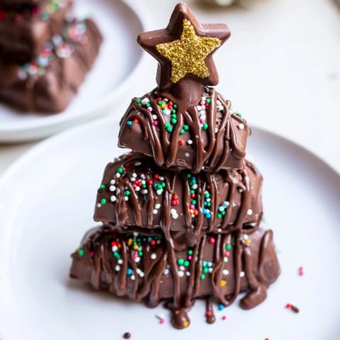Chocolate Kinder Christmas Trees