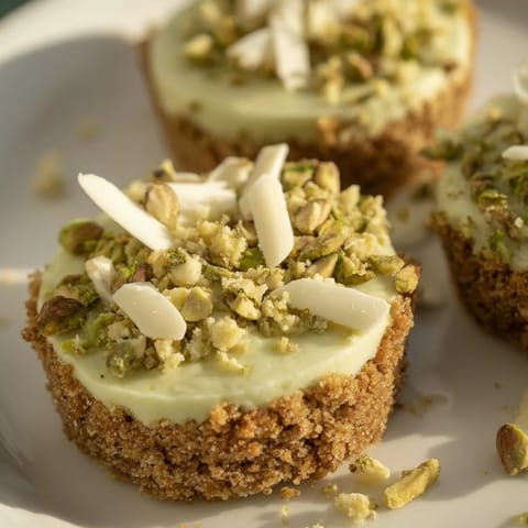 Creamy Pistachio Cheesecake Bites