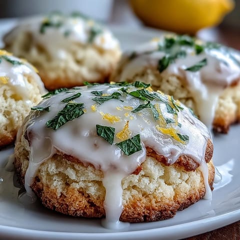 Soft cottage cheese lemon sugar cookies with a zesty lemon glaze, perfect for dessert lovers seeking a tangy twist.  