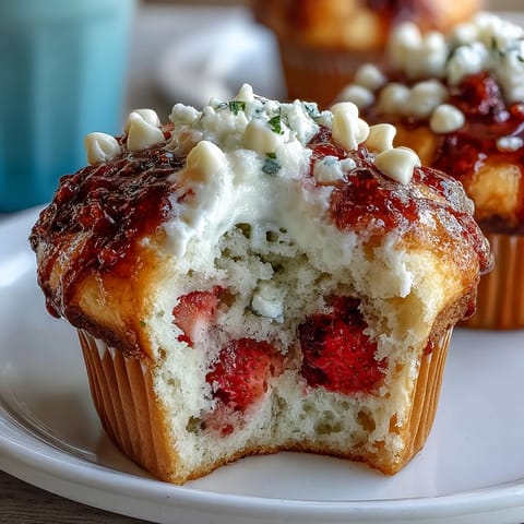 Strawberry White Chocolate Muffins