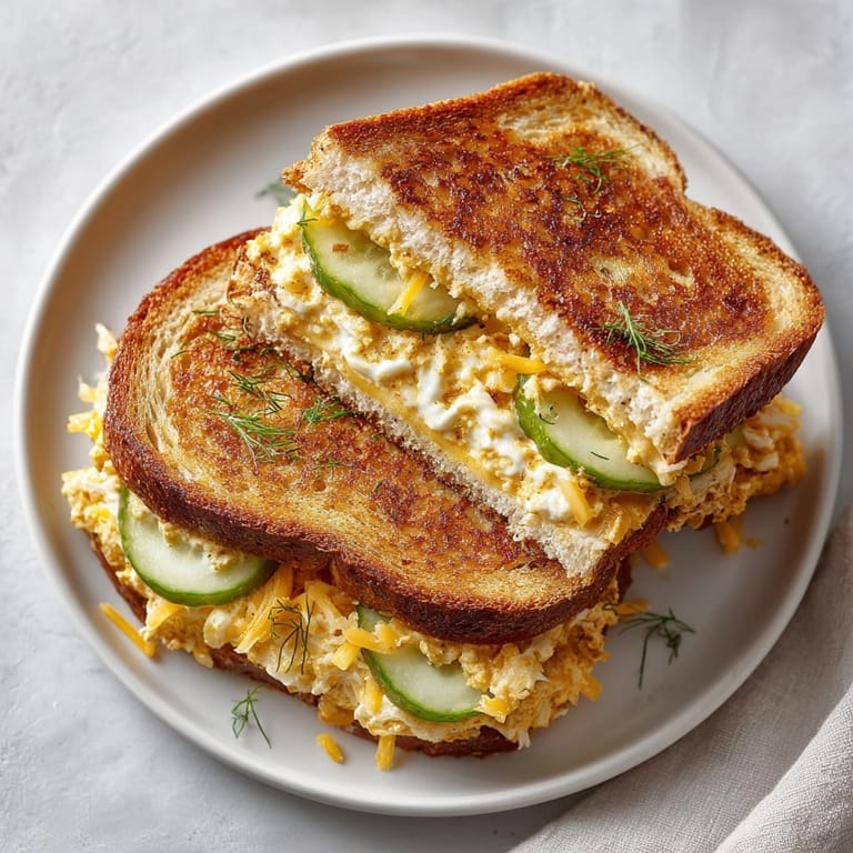 Sharp cheddar cheese and tangy pickles star in this delightful Spicy Pumpkin Pickle Grilled Cheese sandwich.