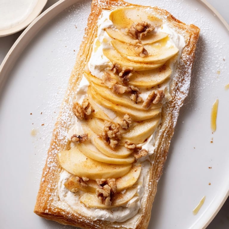 Easy Ricotta Apple Breakfast Tarts recipe baked until golden brown, ready to enjoy for brunch.