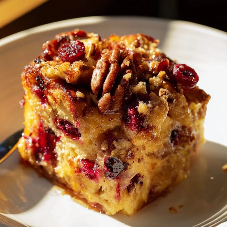 Soft and custardy Cranberry Jalapeño French Toast Muffins bursting with sweet-tangy flavors.