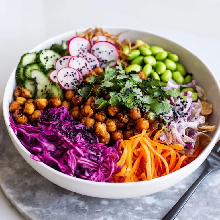 Delightful ASMR Crunch Snack Bowls filled with crunchy goodness and fresh flavors to enjoy.  