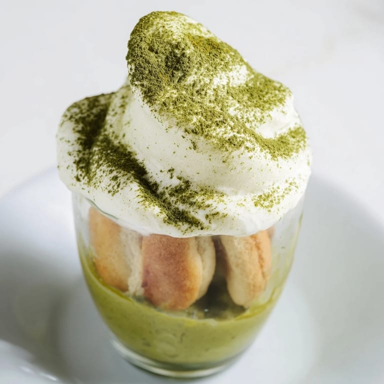 Enjoy the light, fluffy texture of these Matcha Mascarpone Tiramisu Snow Cups, a lovely, Italian-Japanese fusion.