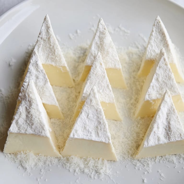 Creamy Brie mountain peaks dusted with Parmesan, creating a stunning Snowcapped Range for your party.