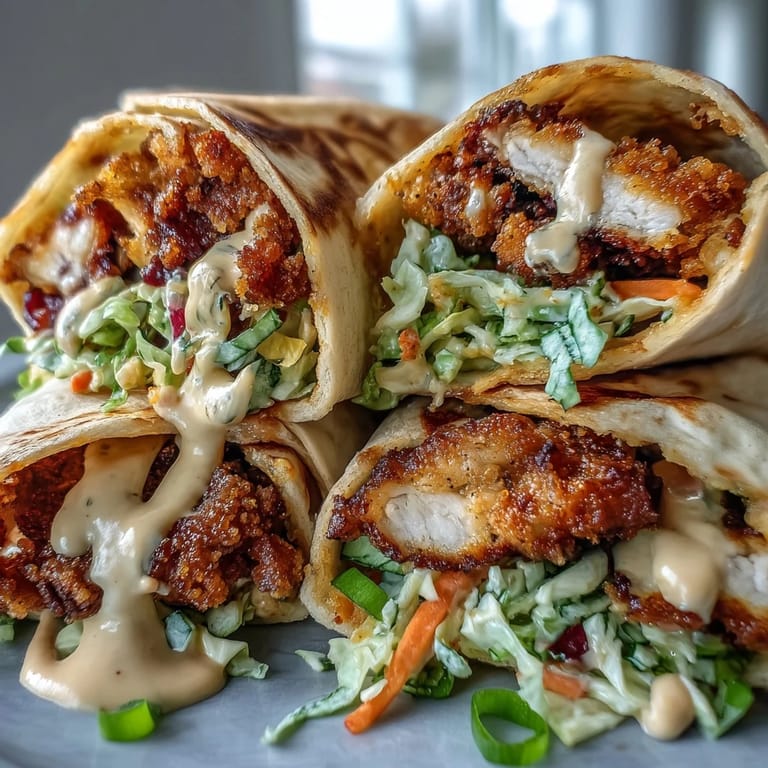 Freshly rolled fusion snack wraps filled with golden fried turkey, creamy sauce, and herbs.