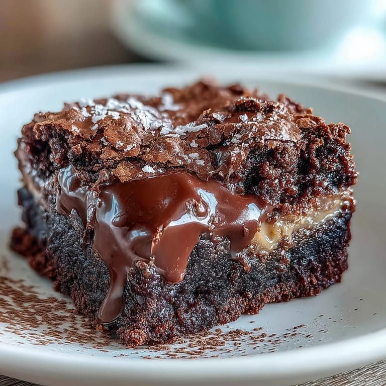 Fudgy brownies layered with peanut butter cups, offering a perfect blend of chocolate and peanut butter in every bite.