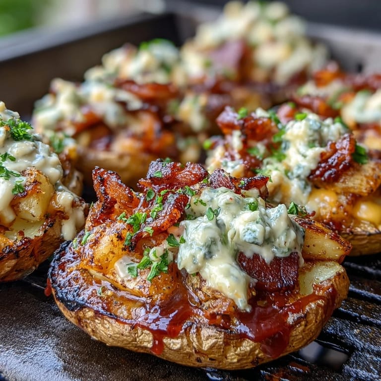 2. Creamy BBQ Baby Shower Loaded Baked Potato Salad loaded with roasted potatoes, tangy dressing, and crispy bacon bits.  