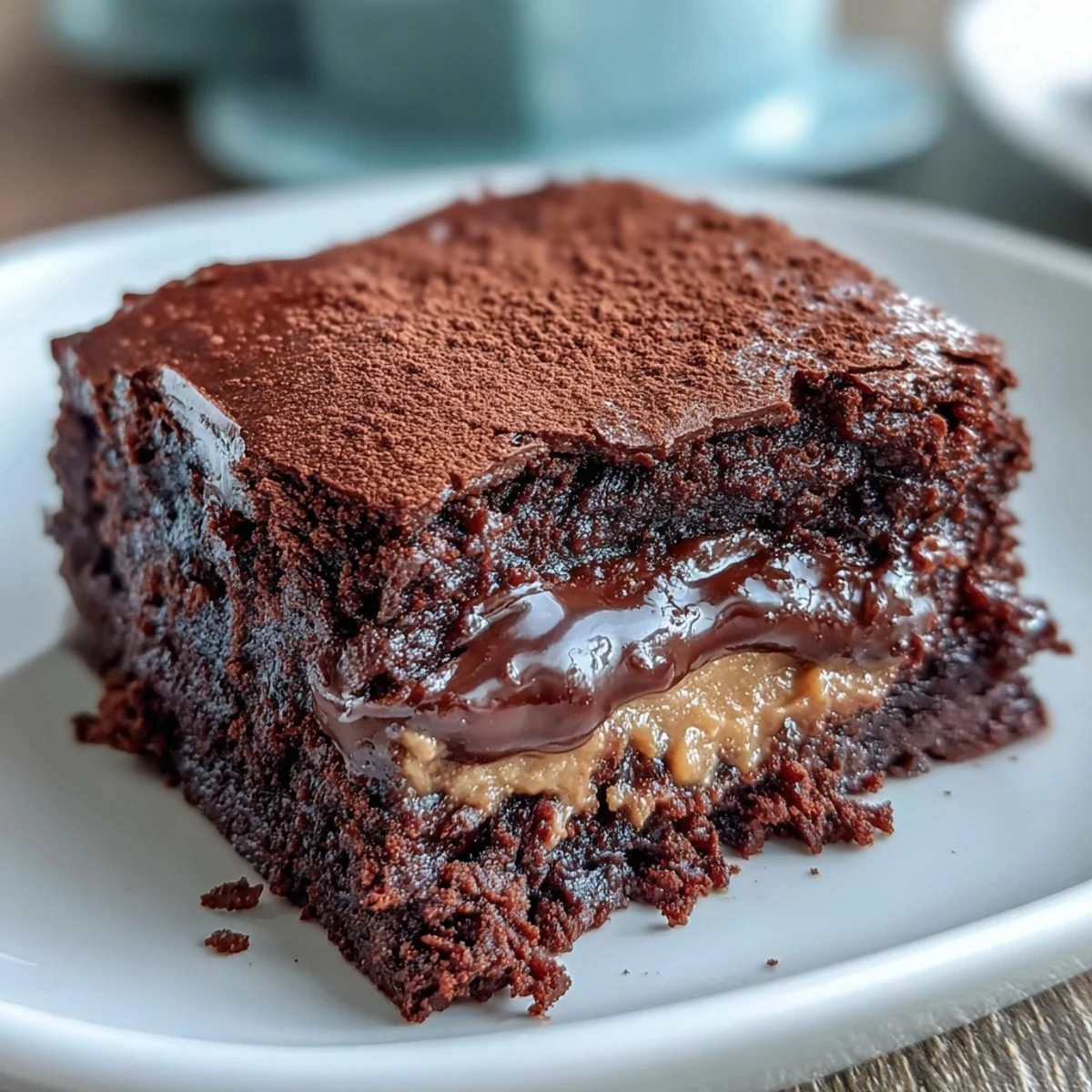 Decadent brownies stuffed with gooey peanut butter cups, baked until fudgy and irresistible.