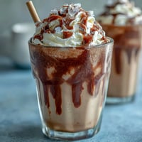 Creamy vanilla bean frappuccino fudge pops with rich coffee and chocolate fudge layers, perfect for a cool summer treat.